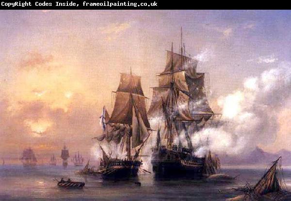 Alexey Bogolyubov Capturing of Swedish 44-gun frigate Venus by Russian 22-gun cutter Merkuriy of June 1, 1789.
